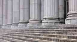 Stone pillars and stairs
