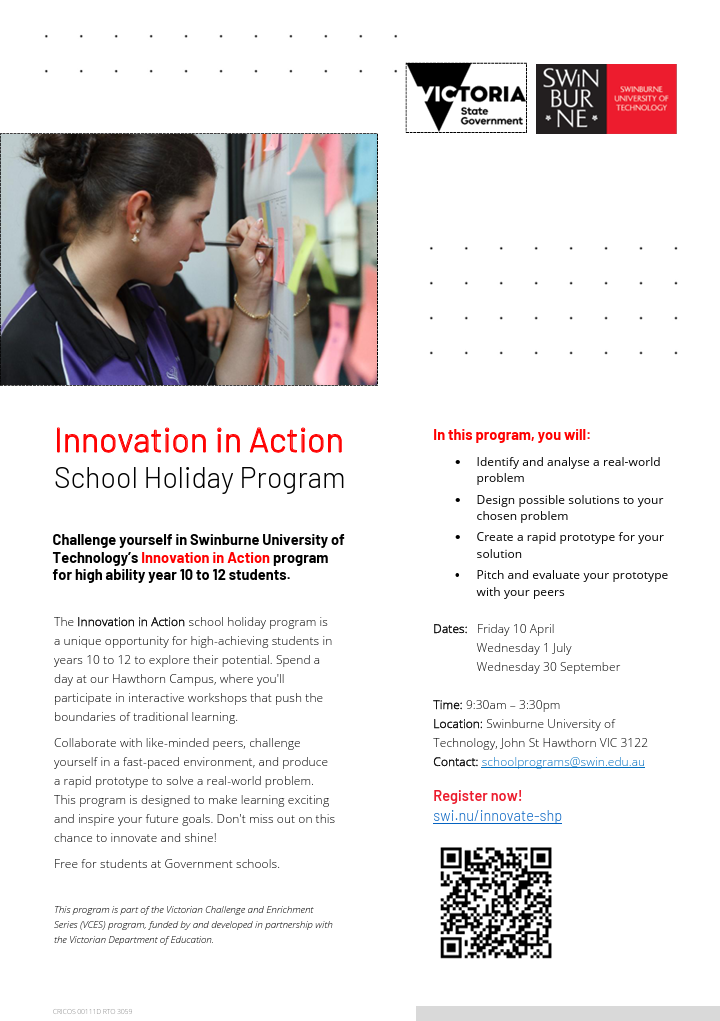 Innovation in Action 2026 flyer