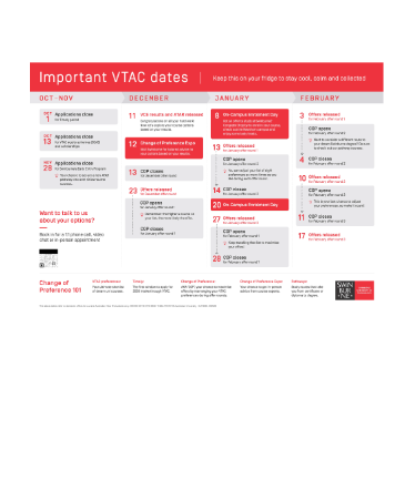 2025/2026 Change of Preference (COP) Calendar 