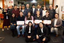 Startup founders at Swinburne's 2025 Luminate Showcase