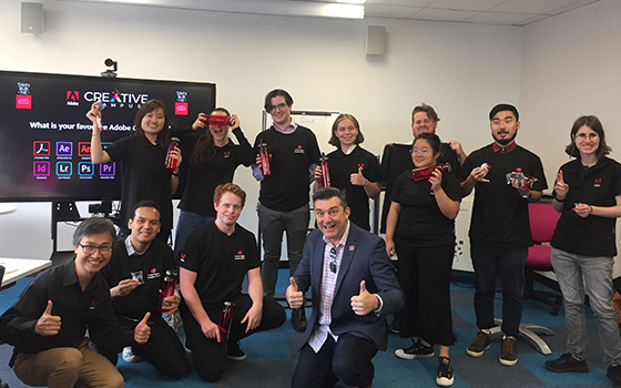 Adobe Digital Coaches at Adobe training 