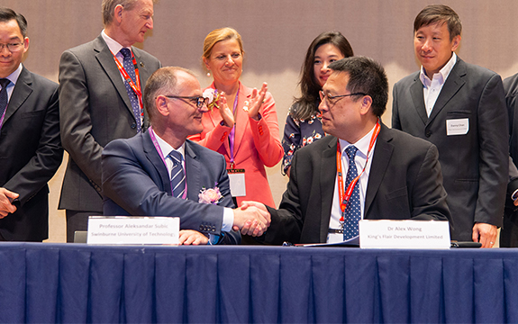 Signing of a Memorandum of Understanding with King’s Flair Development Company Limited for a project called the Design and Development of Innovative Products 