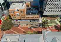 agora and square buildings from high above