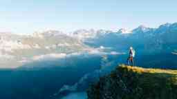 Winter mountains hiking Siwtzerland