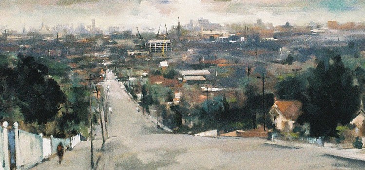 'The Founders' Vision' by L. Scott Pendebury. Used on the Swinburne Christmas card in the early 1960s.