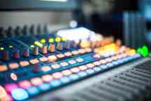 DAW track machine used in the radio studio on campus