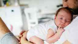 A father and his infant