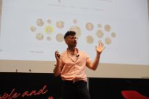 Stroke survivor Caleb Rixon spoke at Swinburne’s 2025 MedTechVic Showcase: Innovation in Collaboration