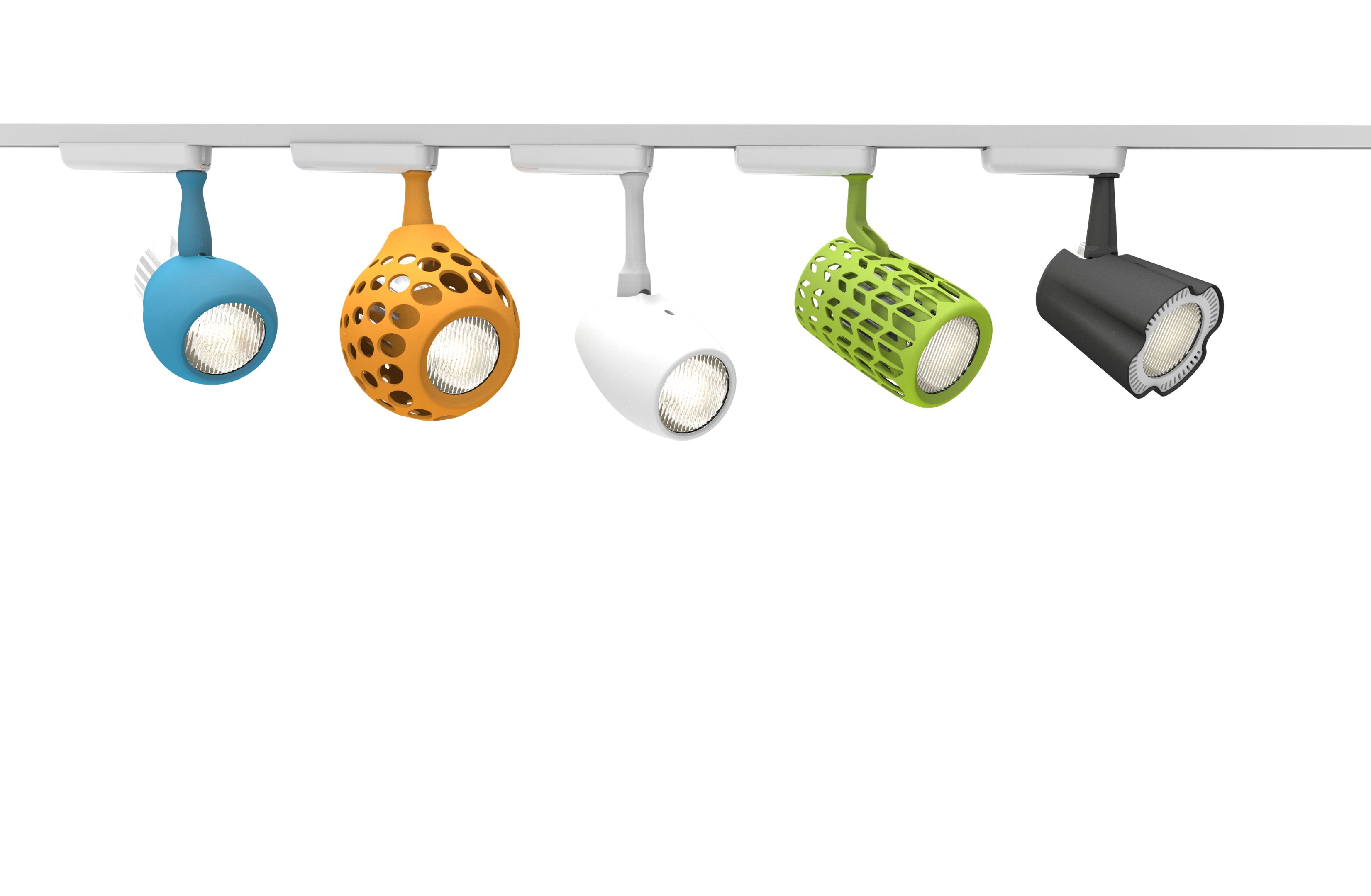 LimeLite 3D printed light range - colours and style