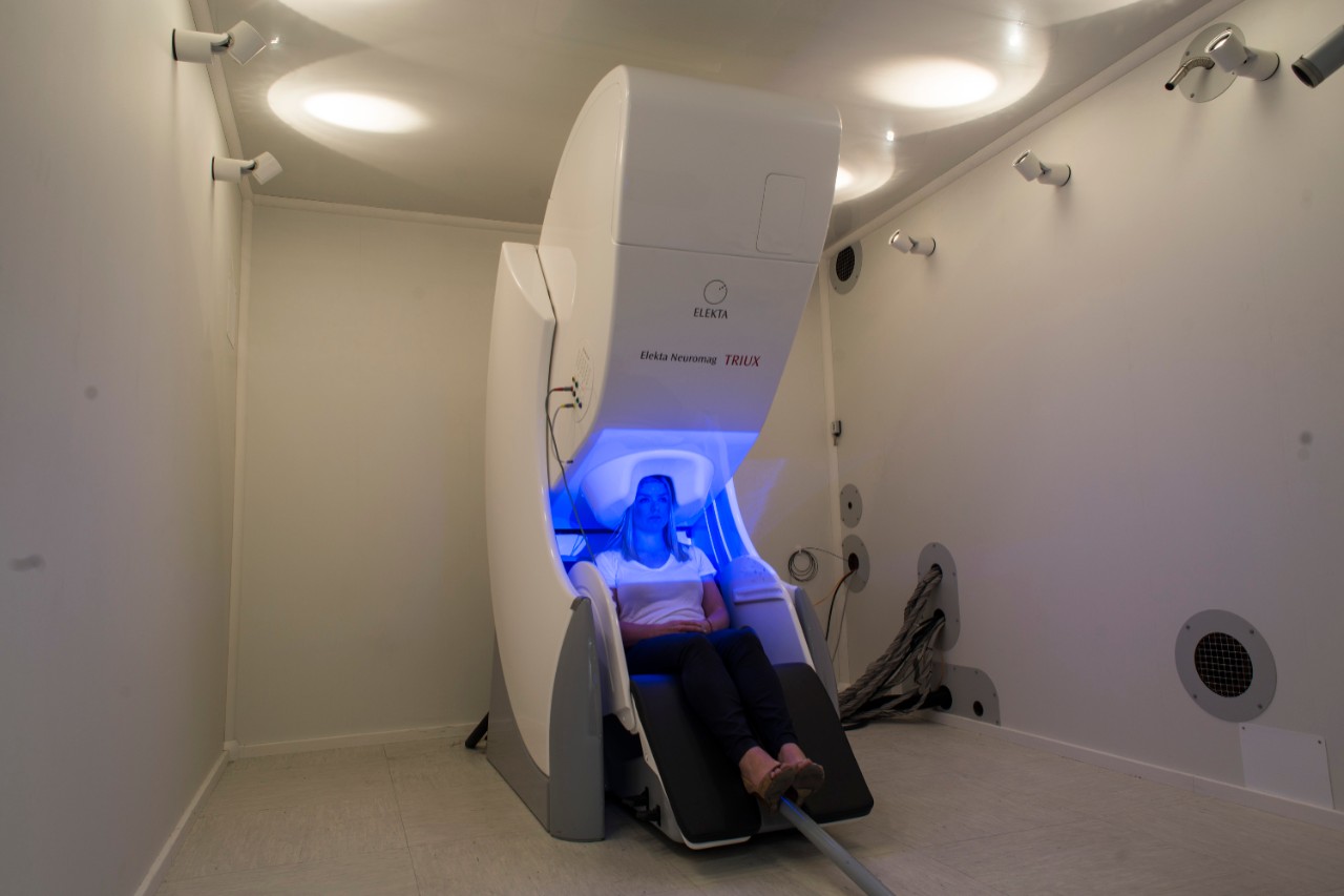 Magnetoencephalography (MEG) machine