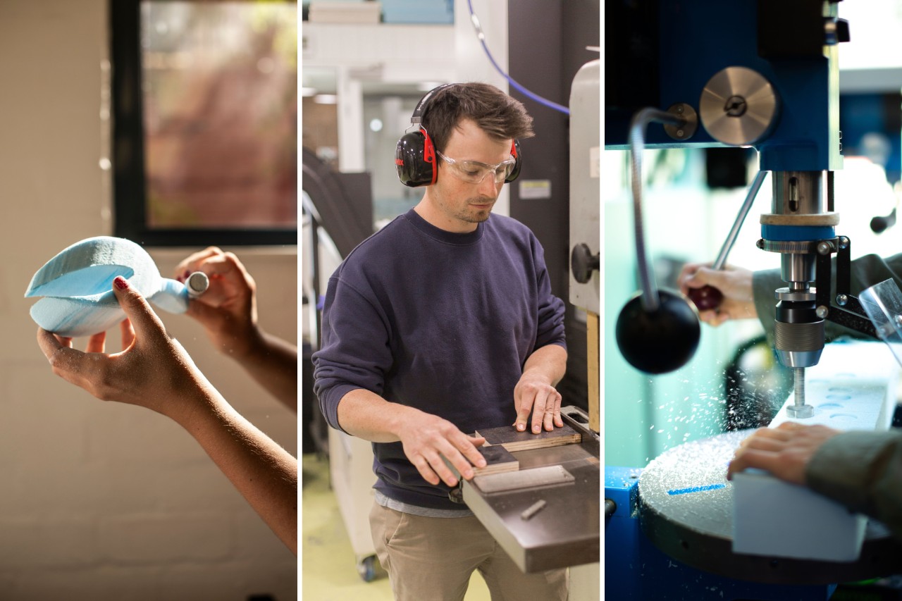 Students in ProtoLAB gain training and experience on machine operation.