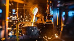 Metallurgy of metal at a processing centre