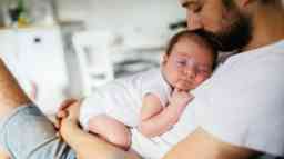 A father and his infant