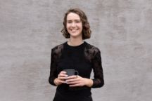 Headshot of design alum Maddy Merzvinskis