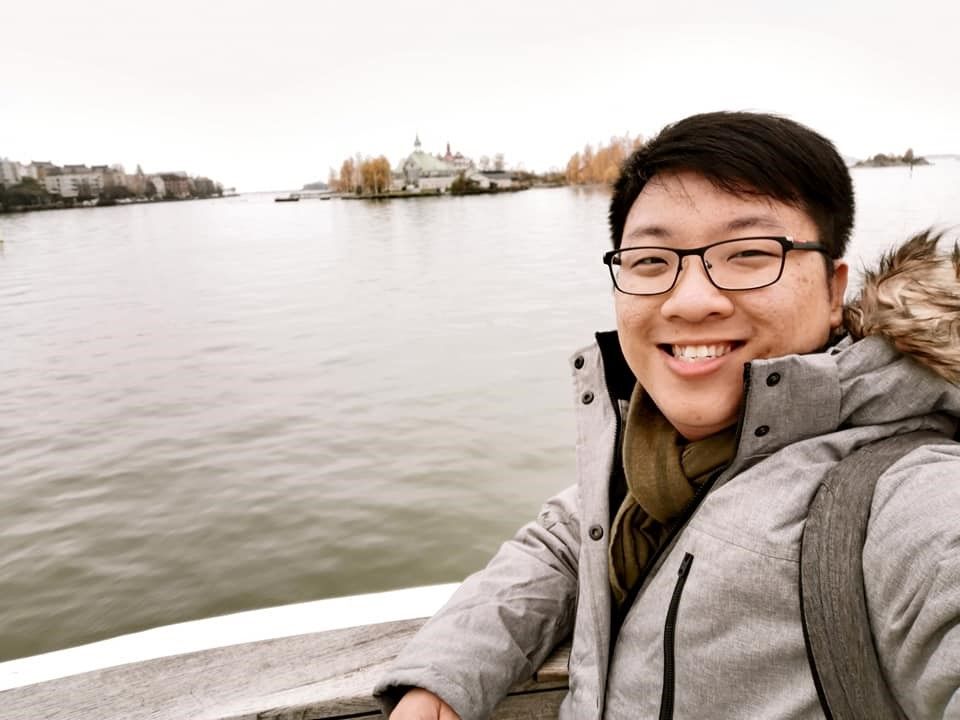 Selfie of alum Lim Jim Hong in Sarawak