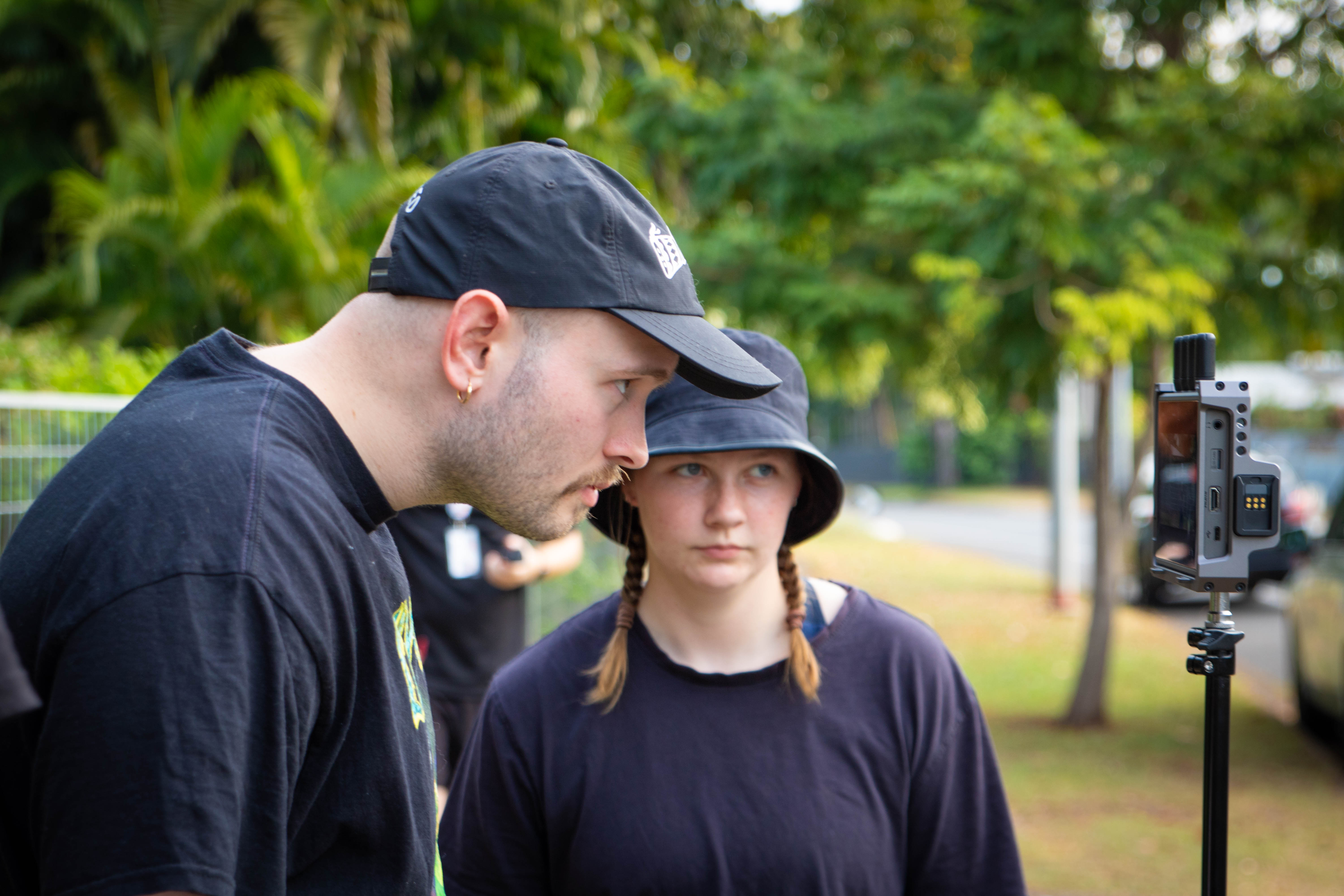 Swinburne vocational film and TV students on location in Darwin 