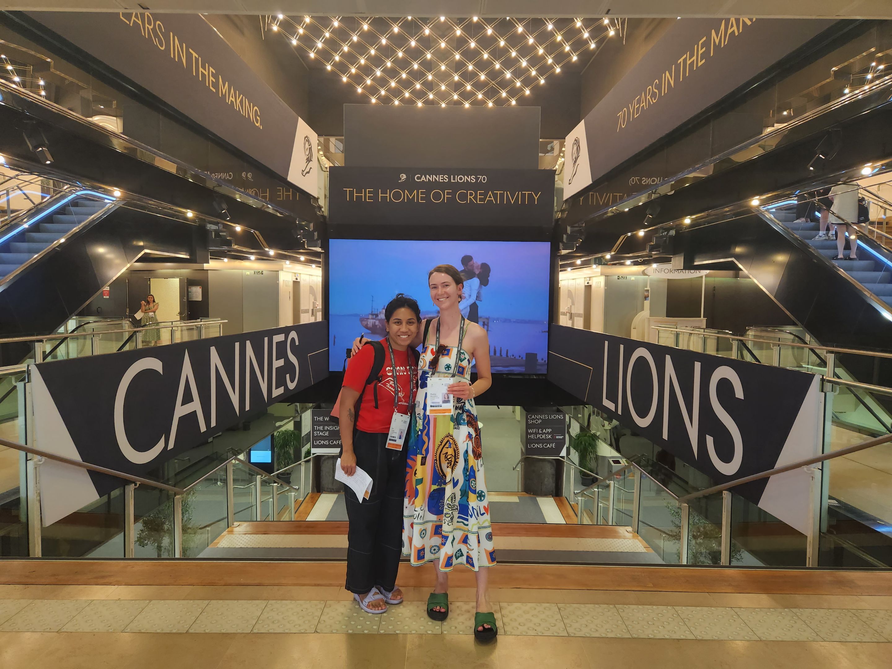 Maddy Merzvinskis is a design alum and got to compete at the Cannes International Festival of Creativity