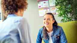 A female student in a counselling