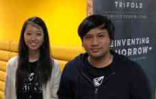 Photograph of Swinburne alumni Chandrika Ong and Nehemia Raymond.