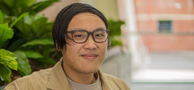 Swinburne student, Gerald, whilst on professional placement at Swinburne.