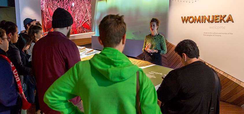 Visiting the First Peoples Exhibition, Bunjilaka Aboriginal Cultural Centre at Melbourne Museum