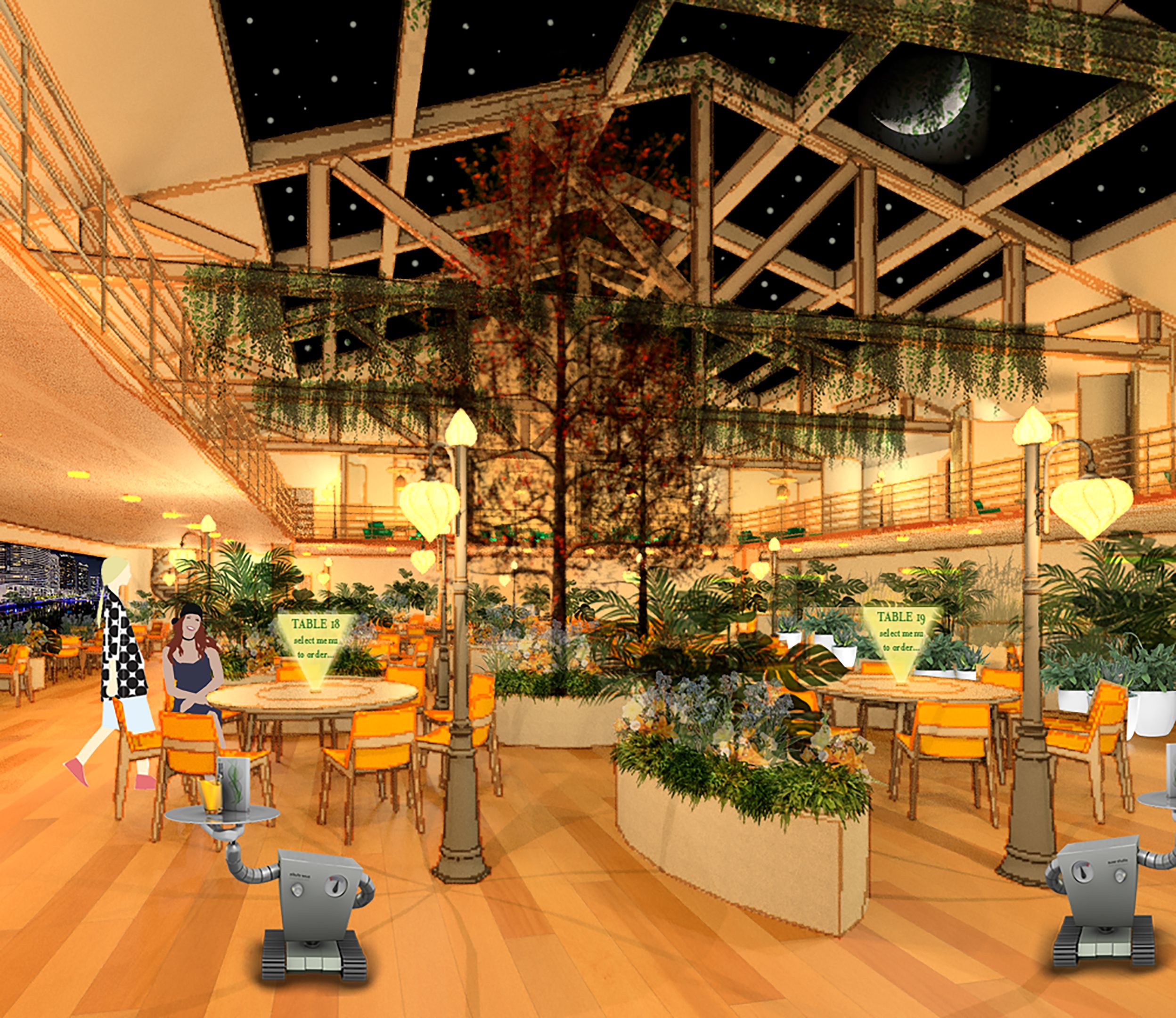 An interior architecture student's work.