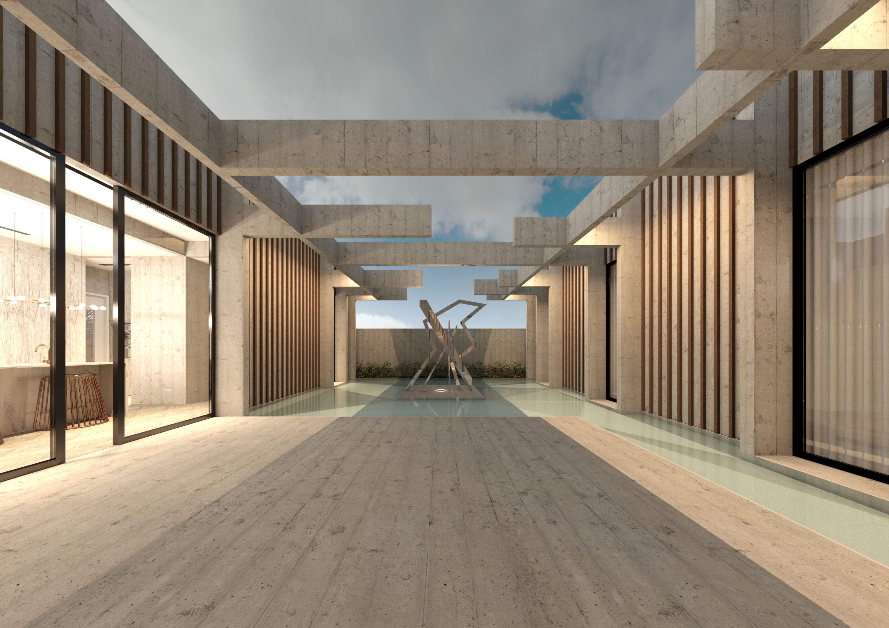 An interior architecture student's work.