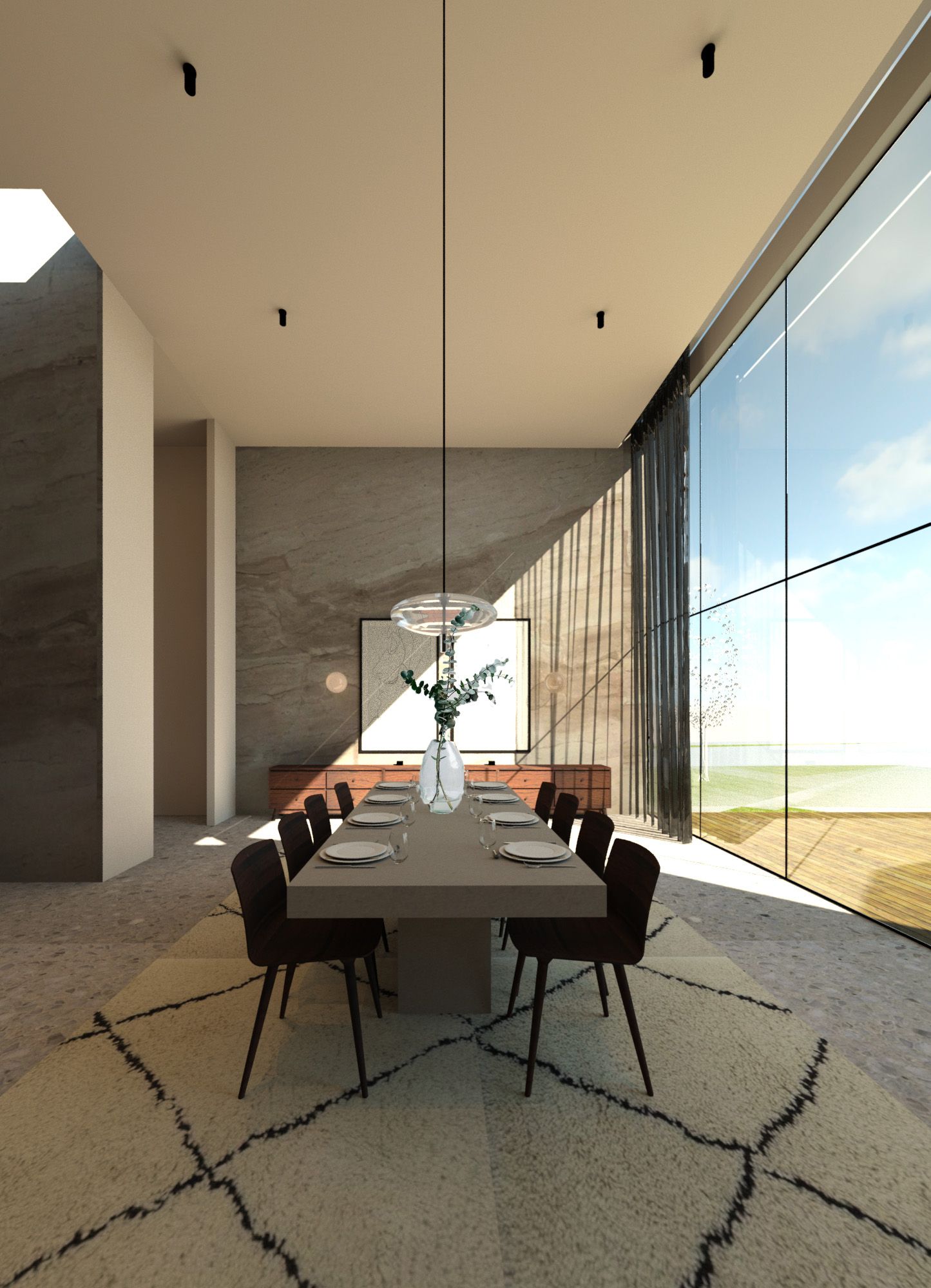 An interior architecture student's work.