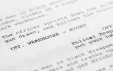 Screenplay close-up 2 (generic film text written by photographer)