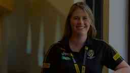 Grace's internship with Richmond Football Club