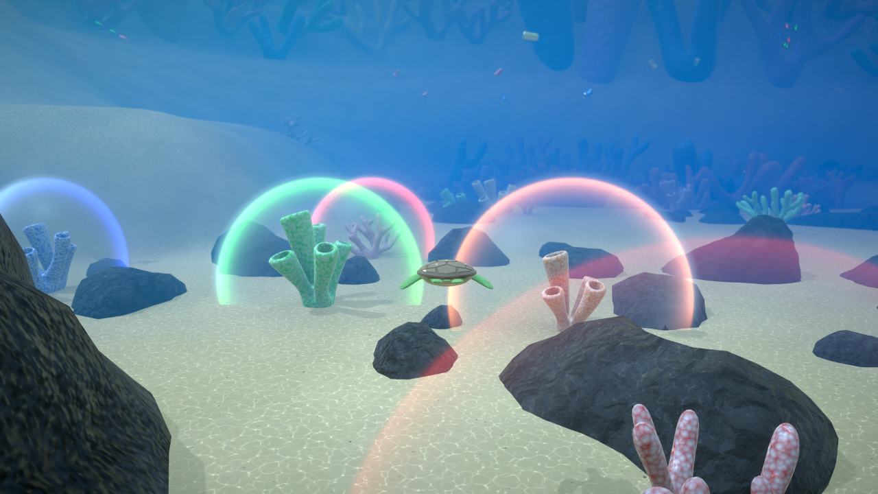 Screenshot of the Rainbow Reef Turtle Chief game