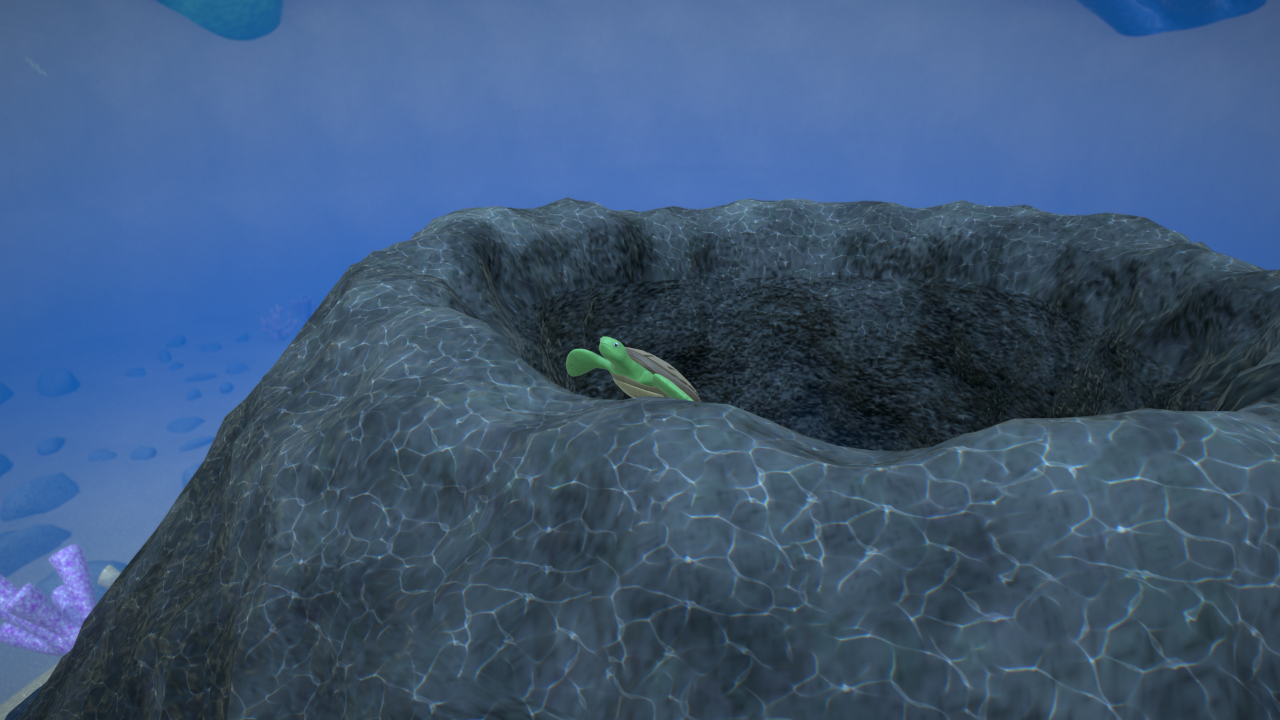 Screenshot of the Rainbow Reef Turtle Chief game