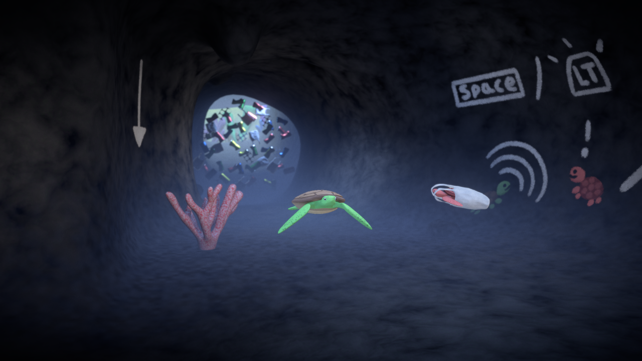 Screenshot of the Rainbow Reef Turtle Chief game