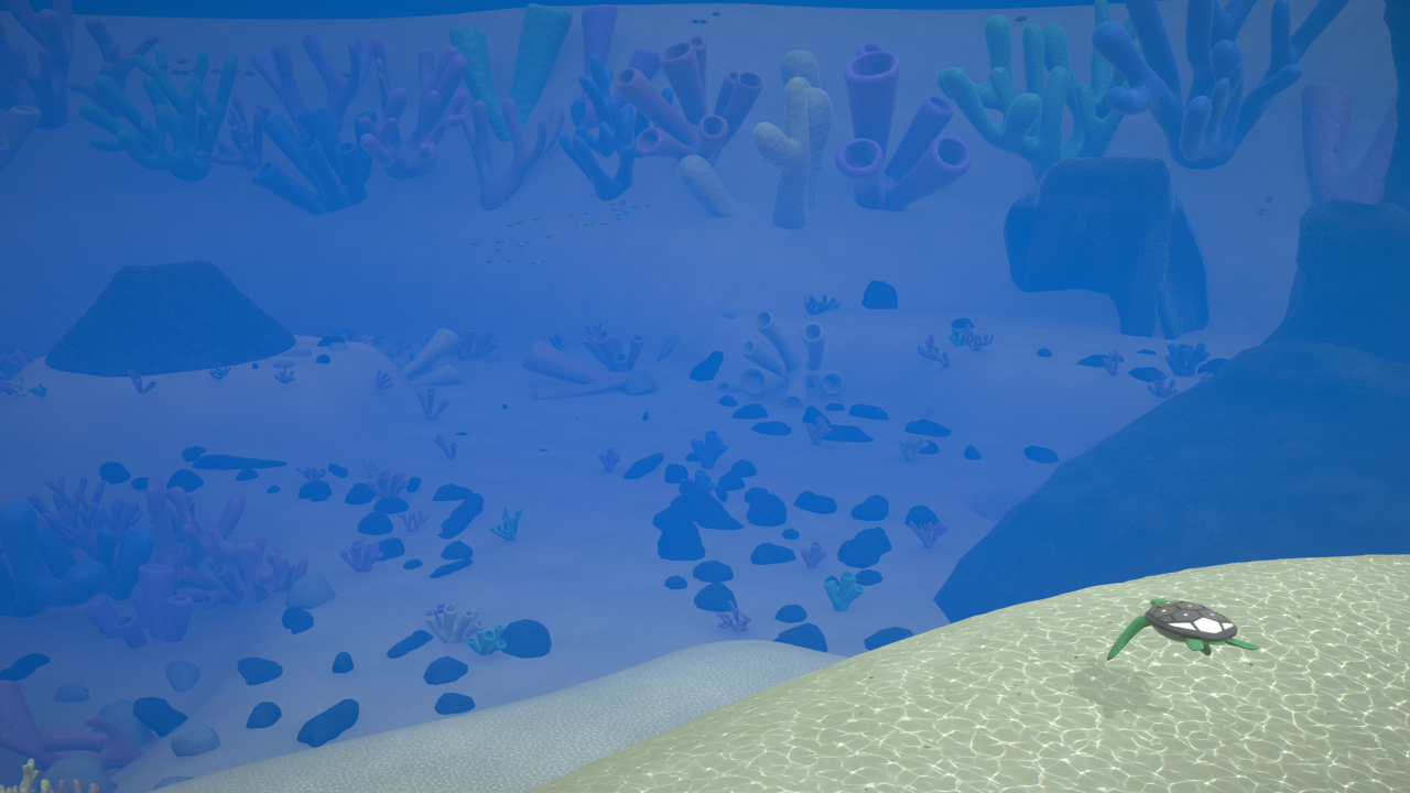 Screenshot of the Rainbow Reef Turtle Chief game