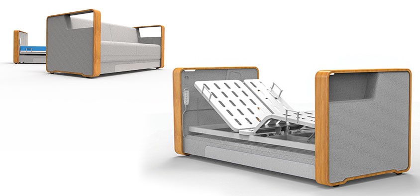 Engineering student work, hospital bed design.